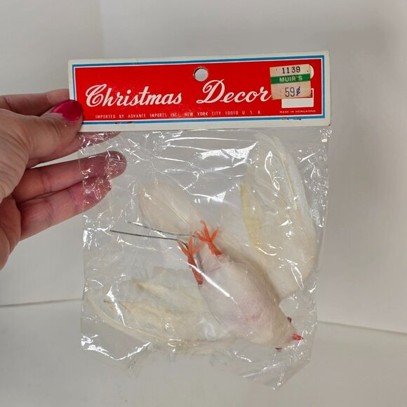 Bird Themed Christmas Ornament Crafts Lot Cardinal Dove Birdhouse Nest Holiday - Picture 11 of 16